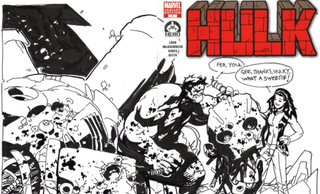 Illustration for article titled 100 Hulks Smash For Charity